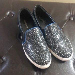 Nine West Black and Grey Sneaker Shoe